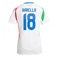 Billiga Italien Nicolo Barella #18 Borta fotbollskläder Dam EM 2024 Kortärmad